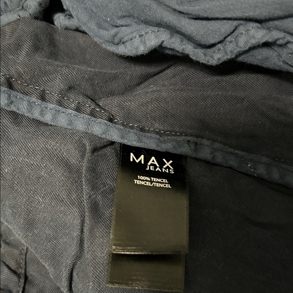 Max Jeans Navy Utility Jacket Sz M - Picture 7 of 10